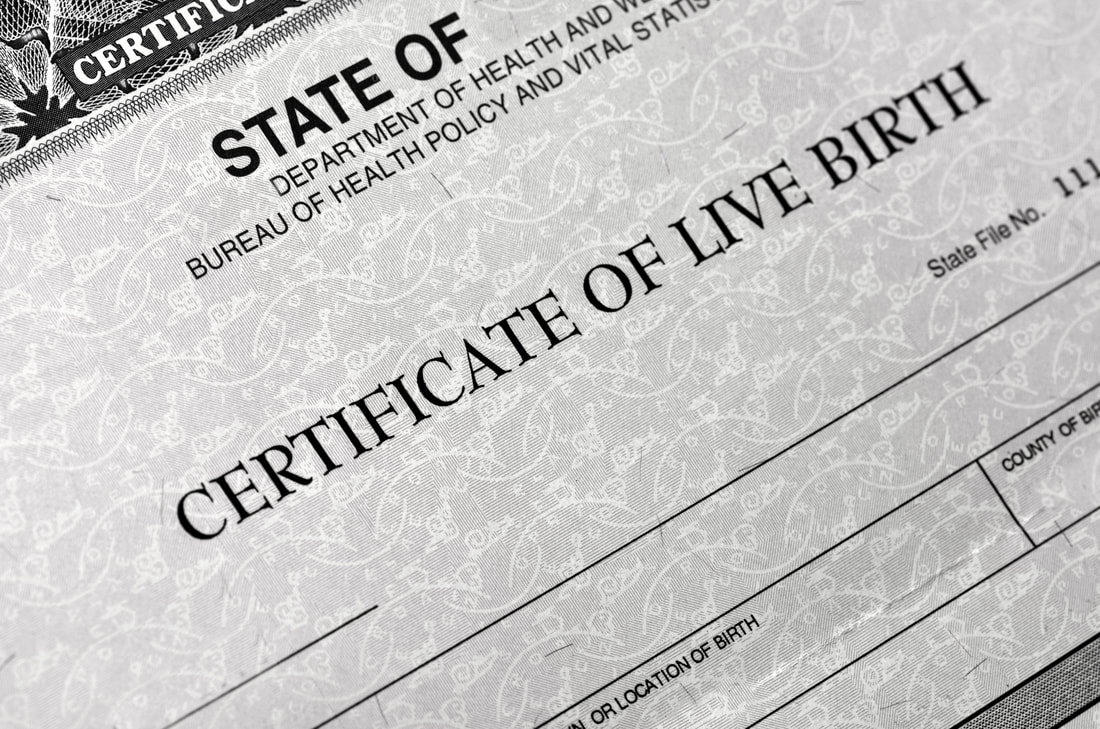 certificate of live birth